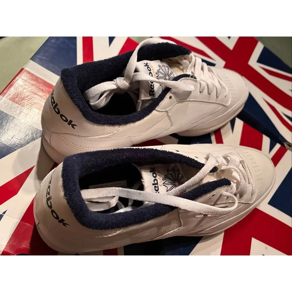 Reebok White Sneakers Club C Classic Men Size 10 1/2